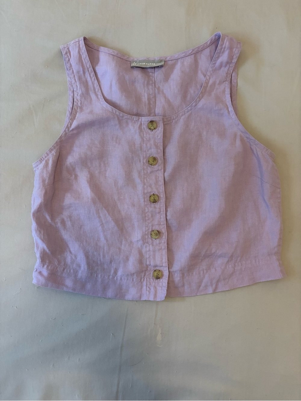 Everlane Linen Vest in Lavender Size 4